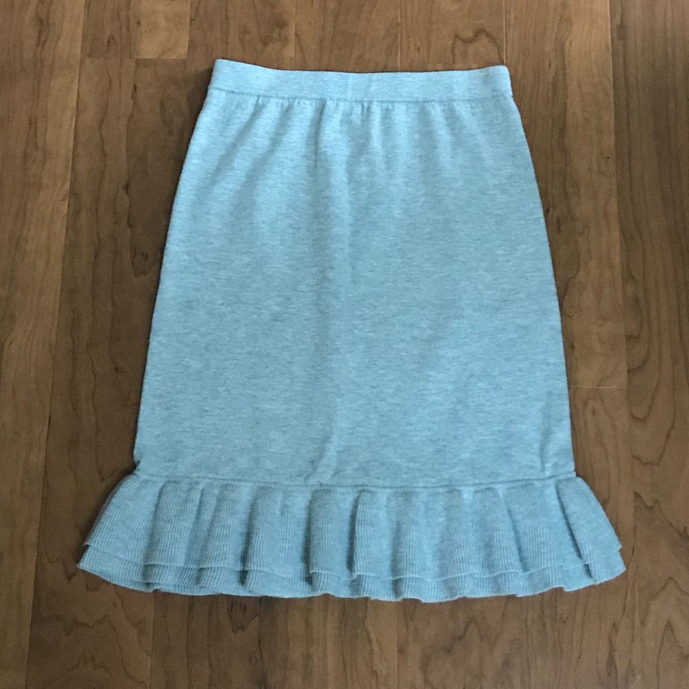 J. Crew Ruffle Sweater Skirt Size 10 Runs Small!